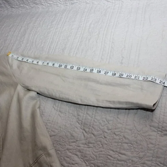 Catherine Malandrino Women's Open Front Shawl Collar Linen Blazer Size 8 NWT - Picture 9 of 9